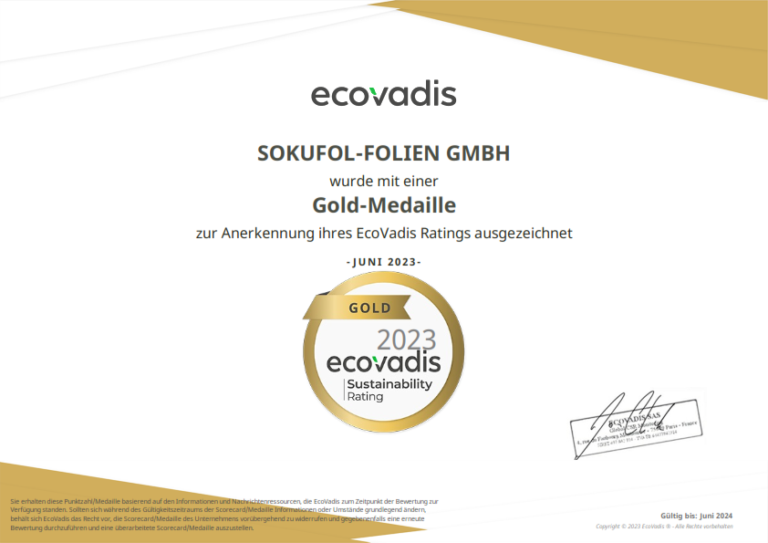 ecovadis Goldmedaille 2023